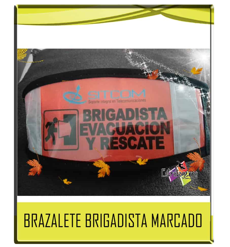 BRAZALETE BRIGADISTA PERSONALIZADO