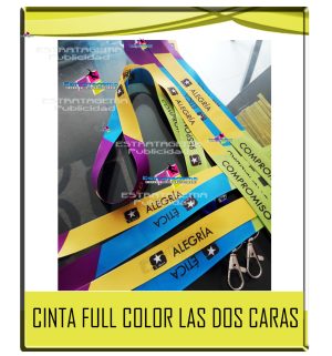 CINTAS SUBLIMADAS PARA PORTACARNET