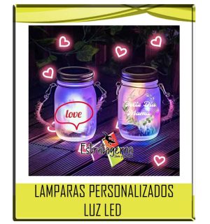 LAMPARAS LUZ LED PESONALIZADAS