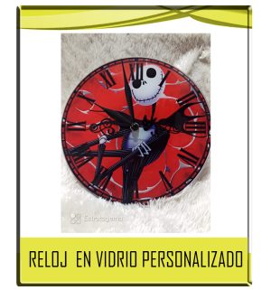 RELOJ EN VIDRIO