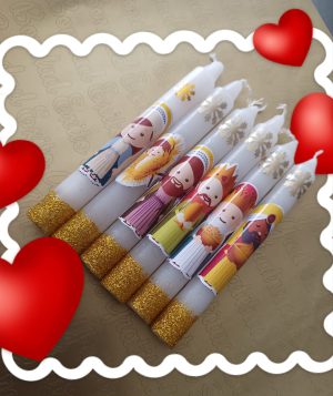 VELAS ESCARCHADAS PESEBRE PERSONAJE